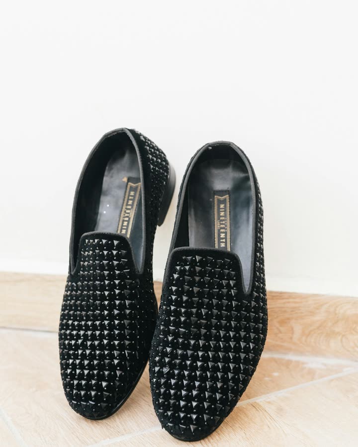 Kadın Siyah Taşlı Loafer