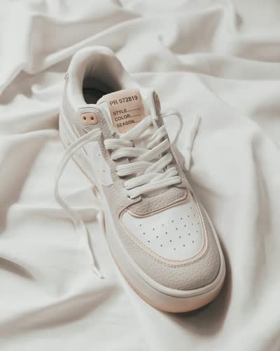 Erkek Krem Retro Sneaker