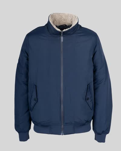 Erkek Lacivert Bomber Mont