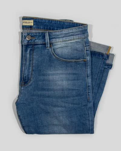 Kadın Regular Fit Mavi Jean Pantolon